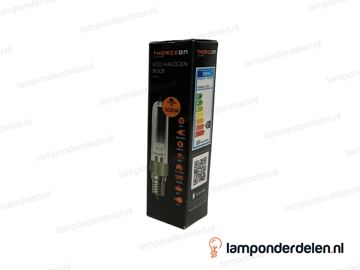 Halogeenlamp - halolux ceram - E14 - helder - 105W