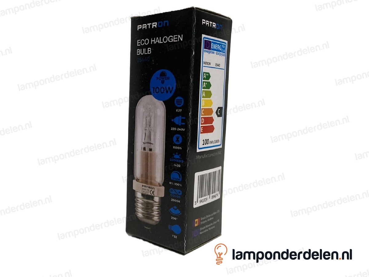 Halogeenlamp - halolux ceram - E27 - helder - 100W