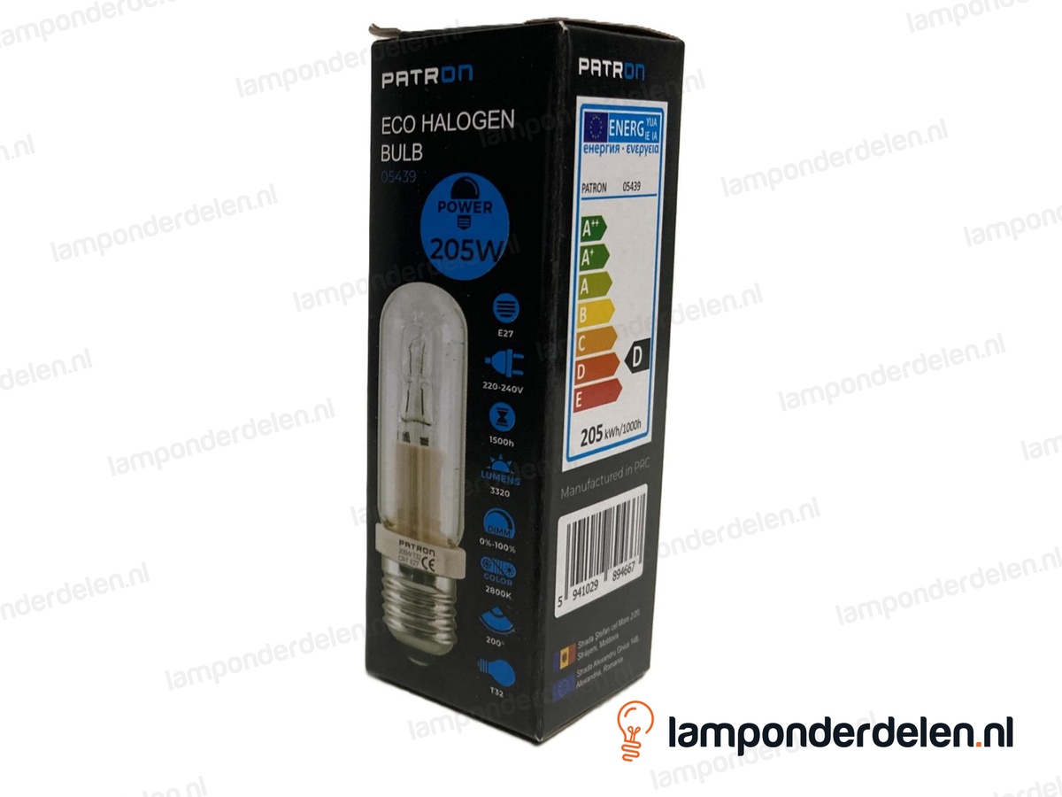 Halogeenlamp - halolux ceram - E27 - helder - 205W