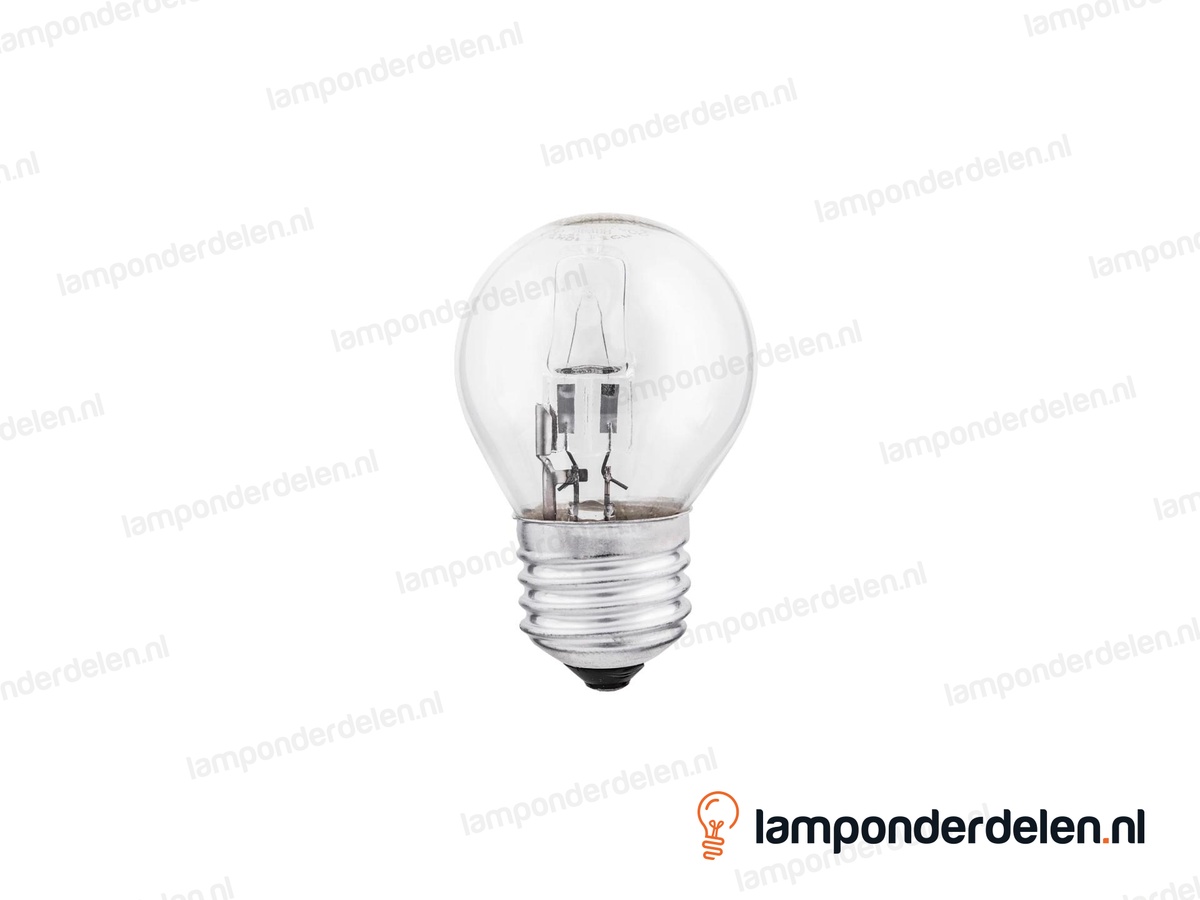 Halogeenlamp - kogellamp - E27 - P45 - helder - 42W