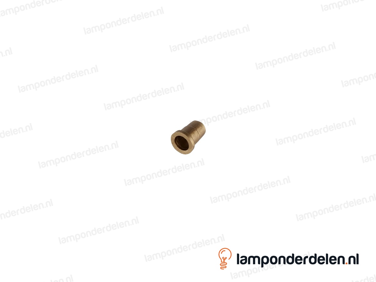 Isolatietule kunststof goud - geschikt voor draadeind M10x1 - snoerdoorvoer 5,9 mm
