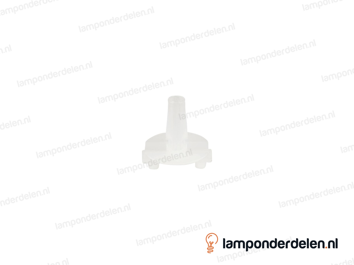 Isolatietule kunststof wit met trekontlaster - 25 x 29 mm - voor E27 fitting kunststof klik - geschikt voor draadeind M10x1 en plat snoer