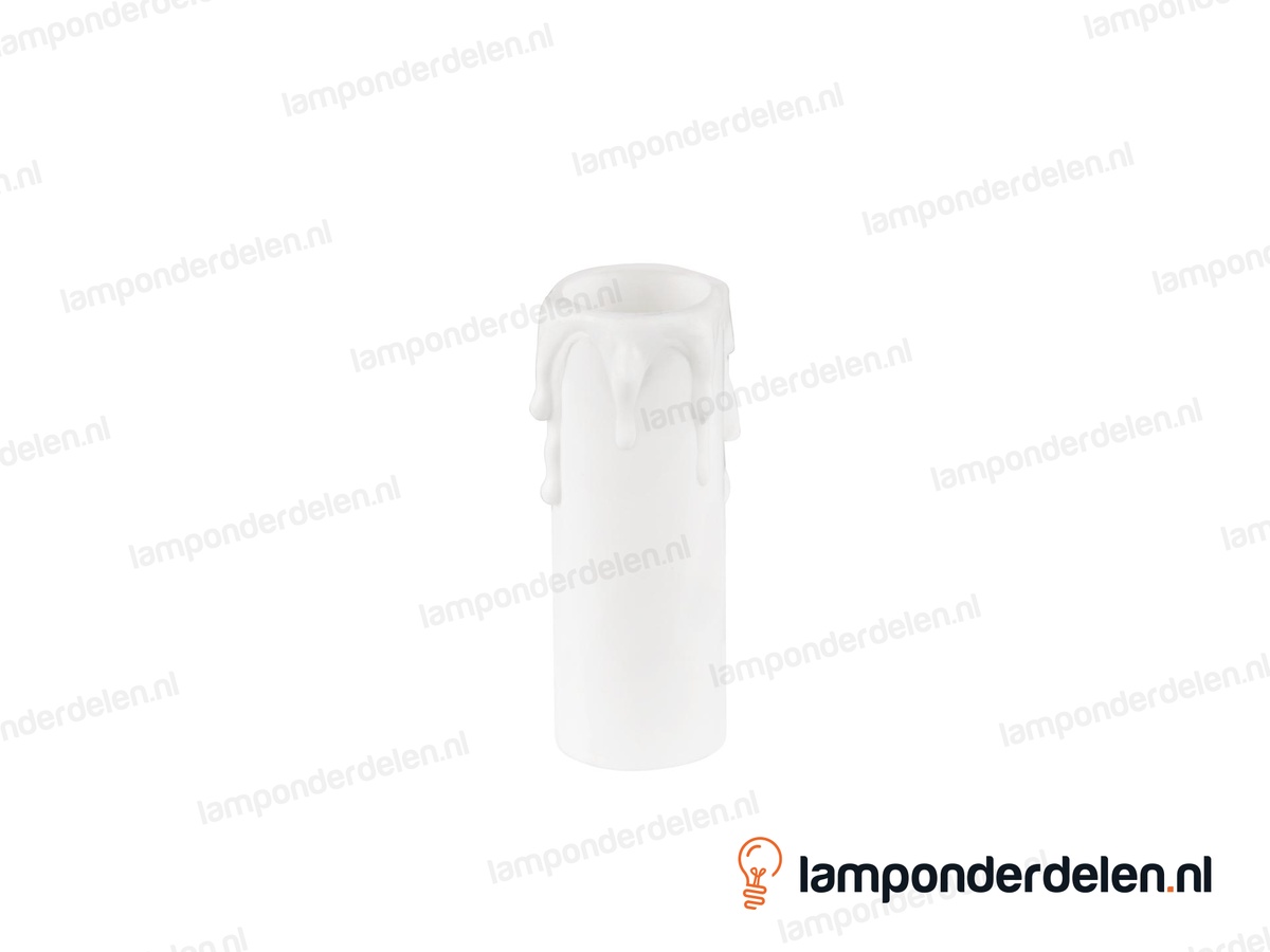 Kaarshuls E14 wit - lengte 7 cm - model B