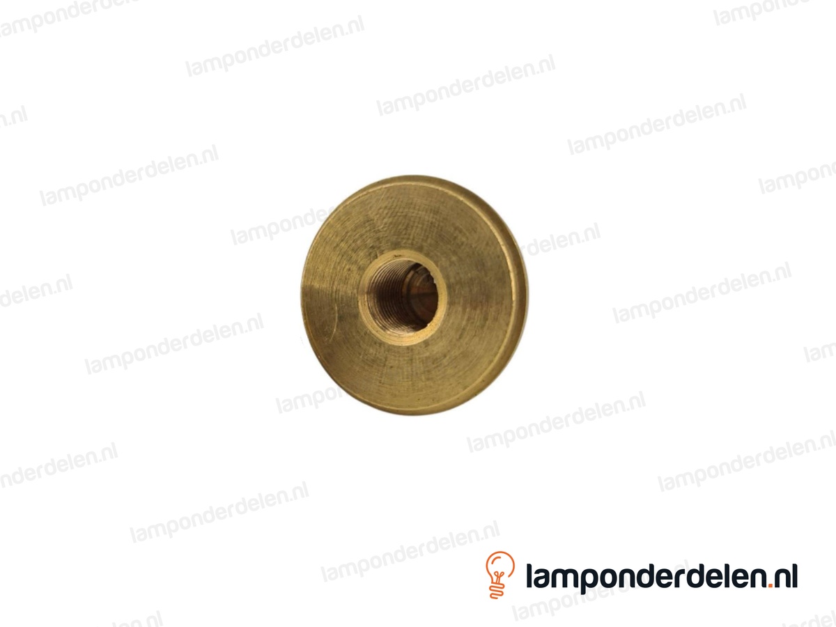Kogel messing halfrond - 30 mm - binnendraad M10x1