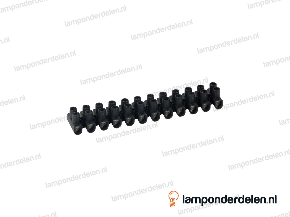 Kroonsteen strip zwart medium