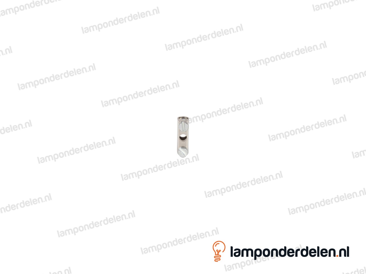 Kroonsteenbinnenwerk messing nikkelkleurig