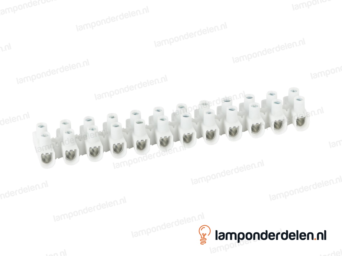 Kroonsteenstrip wit extra groot - 4 tot 10 mm²