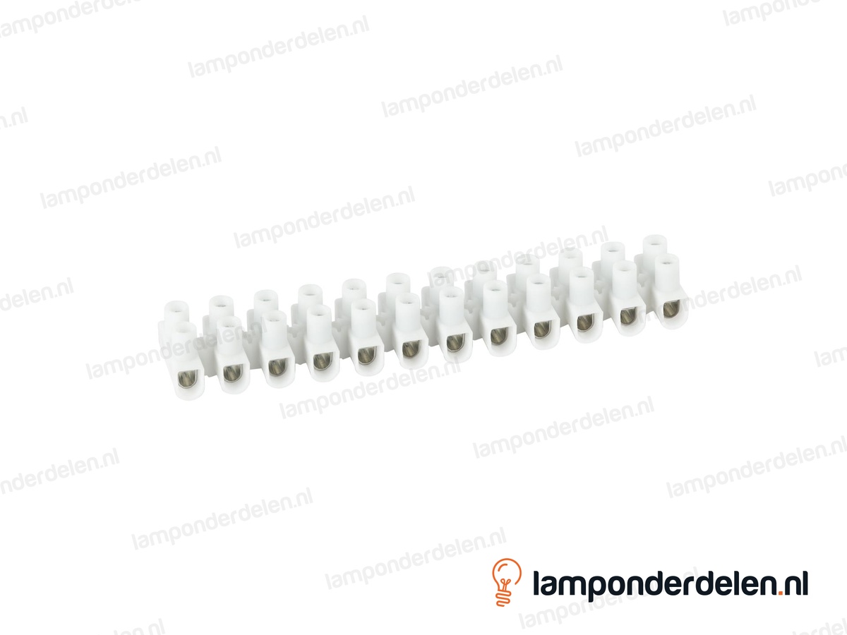 Kroonsteenstrip wit groot - 2,5 tot 6 mm²