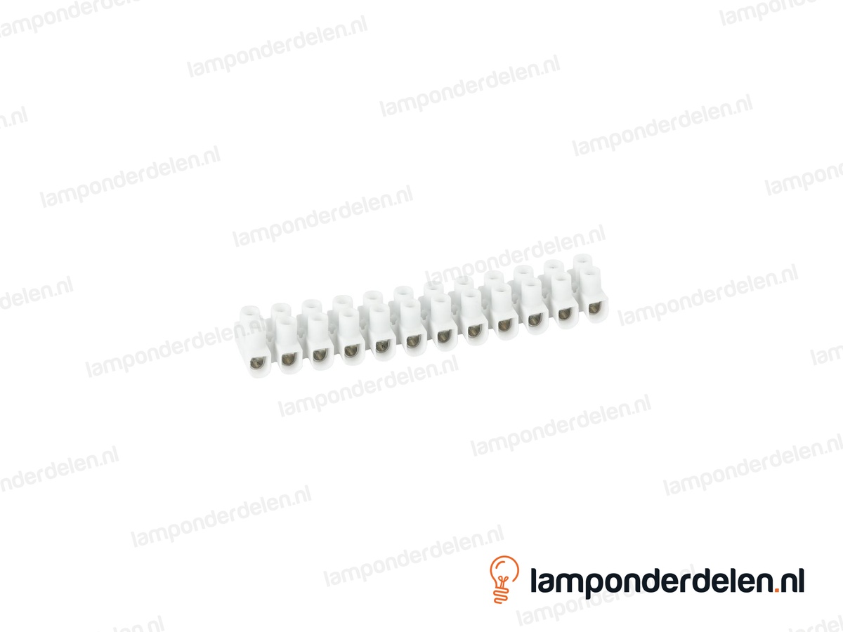 Kroonsteenstrip wit klein - 0,75 tot 2,5 mm²