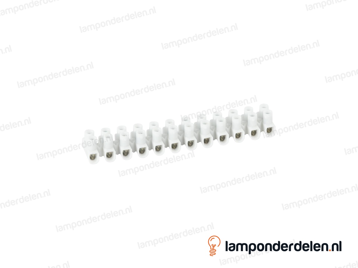 Kroonsteenstrip wit medium - 1,5 tot 4 mm²