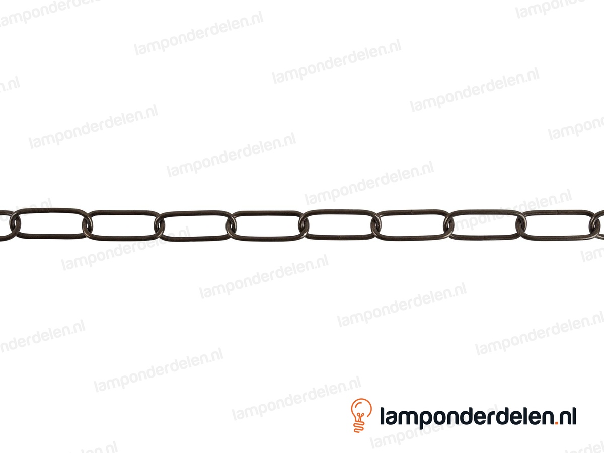 Lampenketting metaal bronskleurig - 16 x 39 mm
