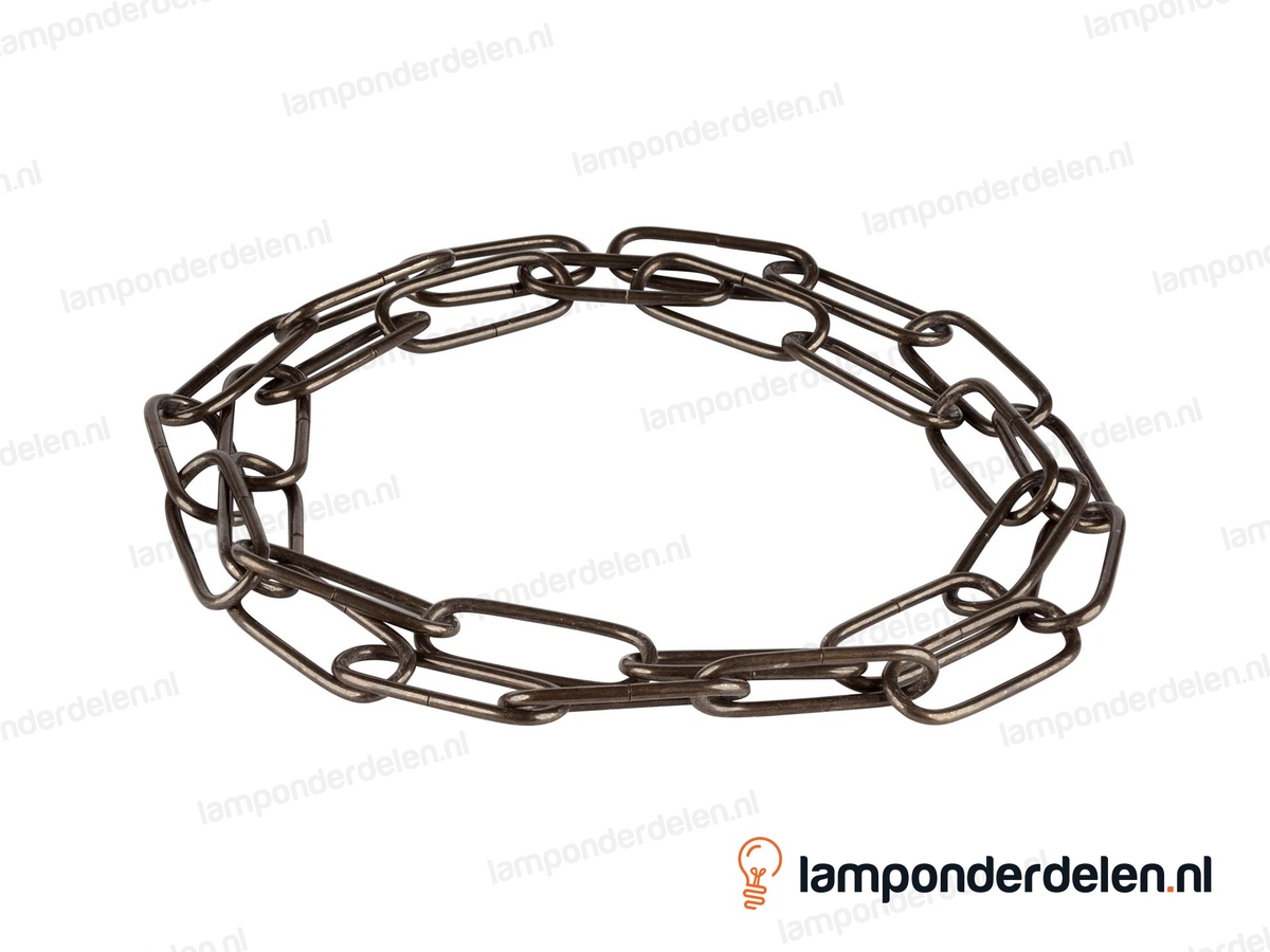 Lampenketting metaal bronskleurig - 16 x 39 mm