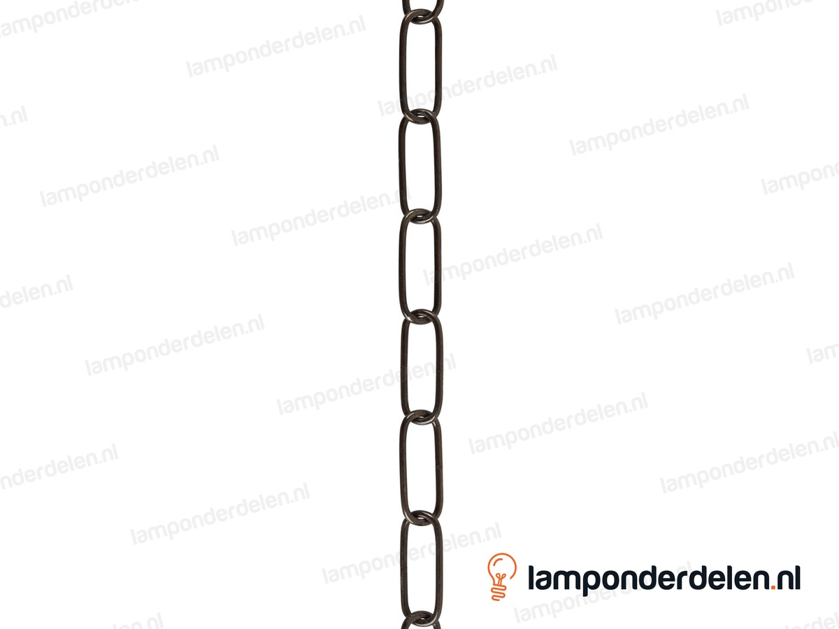 Lampenketting metaal bronskleurig - 16 x 39 mm