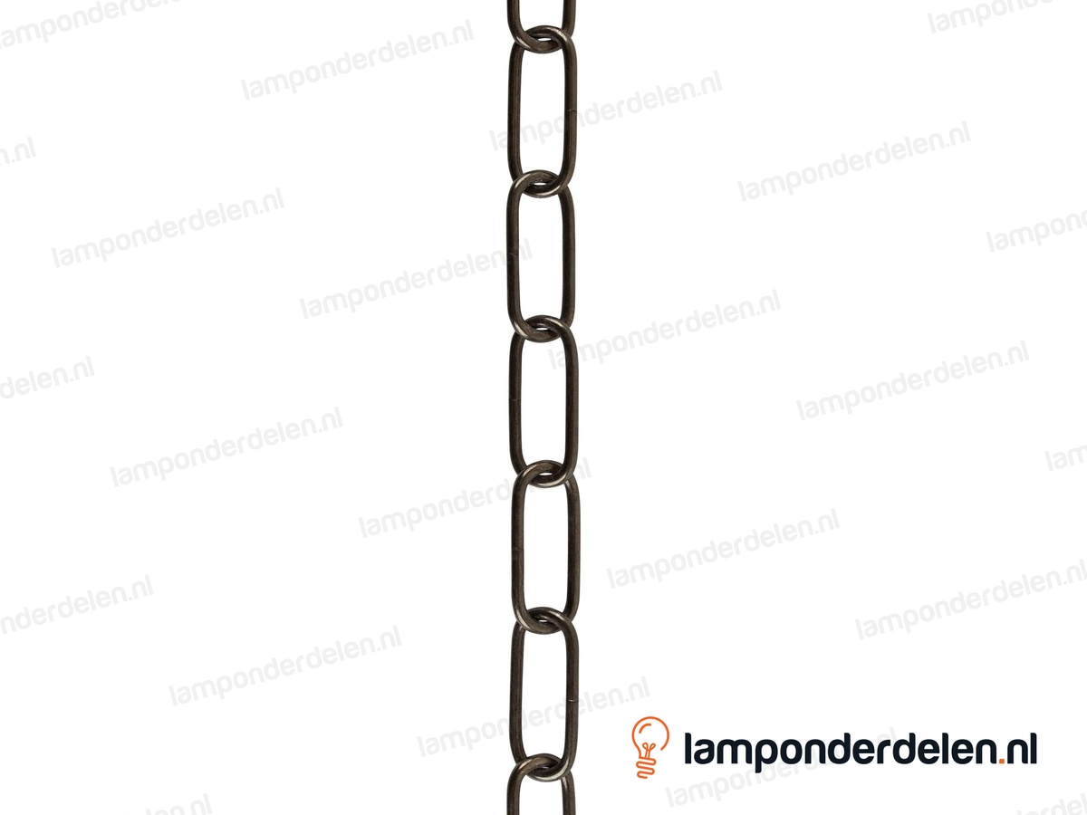 Lampenketting metaal bronskleurig - 20 x 47 mm