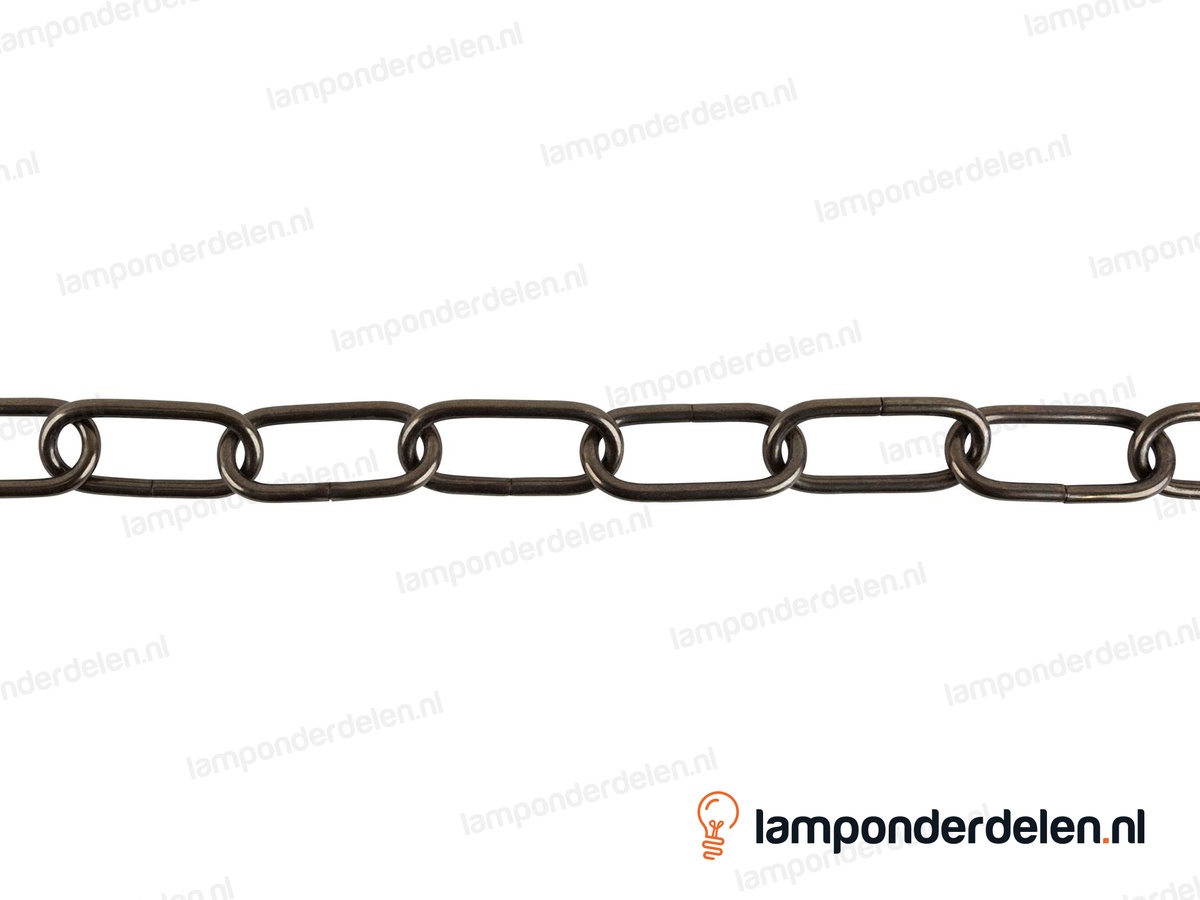 Lampenketting metaal bronskleurig - 24 x 55 mm