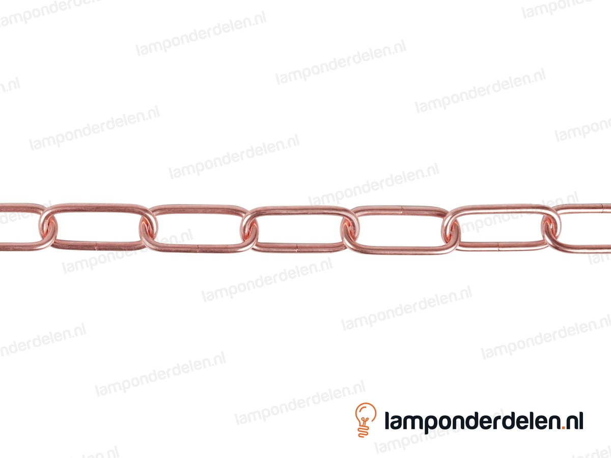 Lampenketting metaal koperglanskleurig - 20 x 47 mm