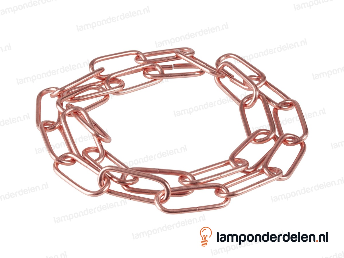 Lampenketting metaal koperglanskleurig - 20 x 47 mm
