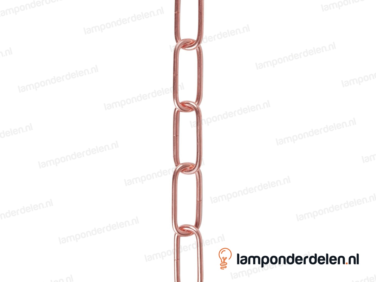 Lampenketting metaal koperglanskleurig - 20 x 47 mm