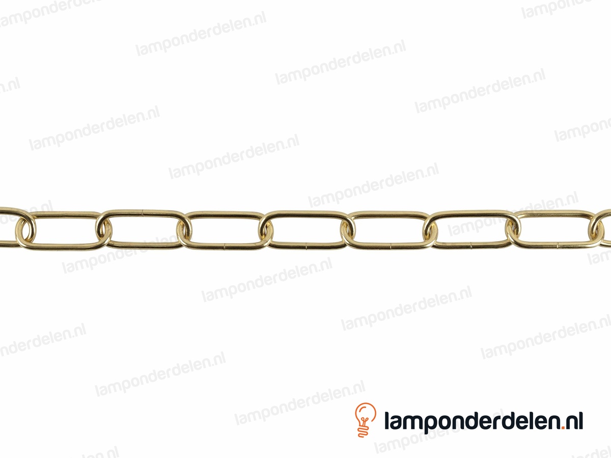 Lampenketting metaal messingglanskleurig - 20 x 47 mm