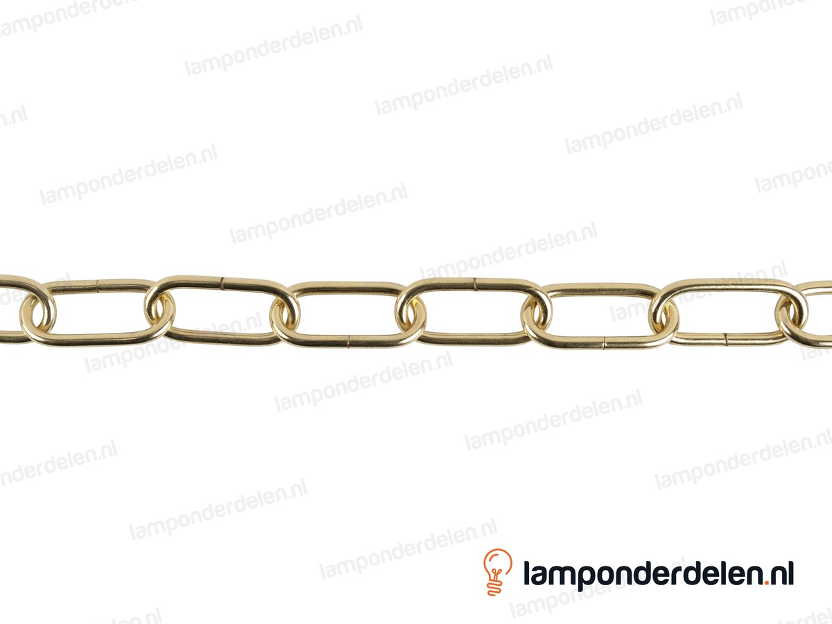 Lampenketting metaal messingglanskleurig - 24 x 55 mm