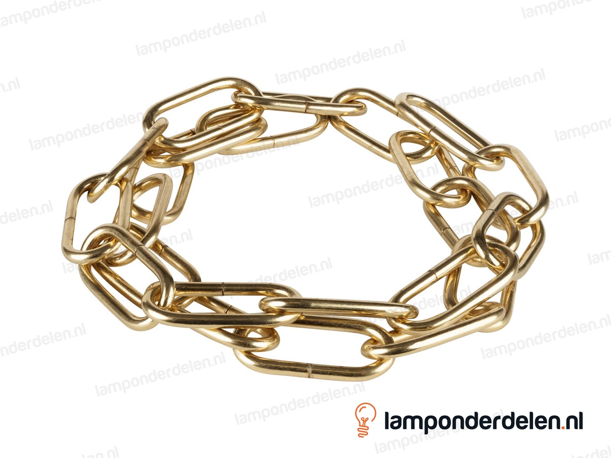 Lampenketting metaal messingglanskleurig - 24 x 55 mm