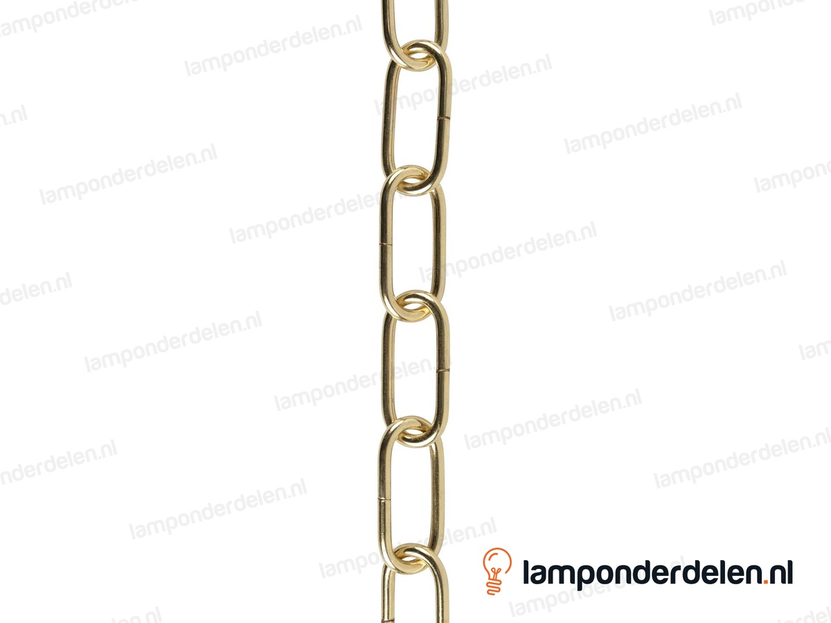 Lampenketting metaal messingglanskleurig - 24 x 55 mm