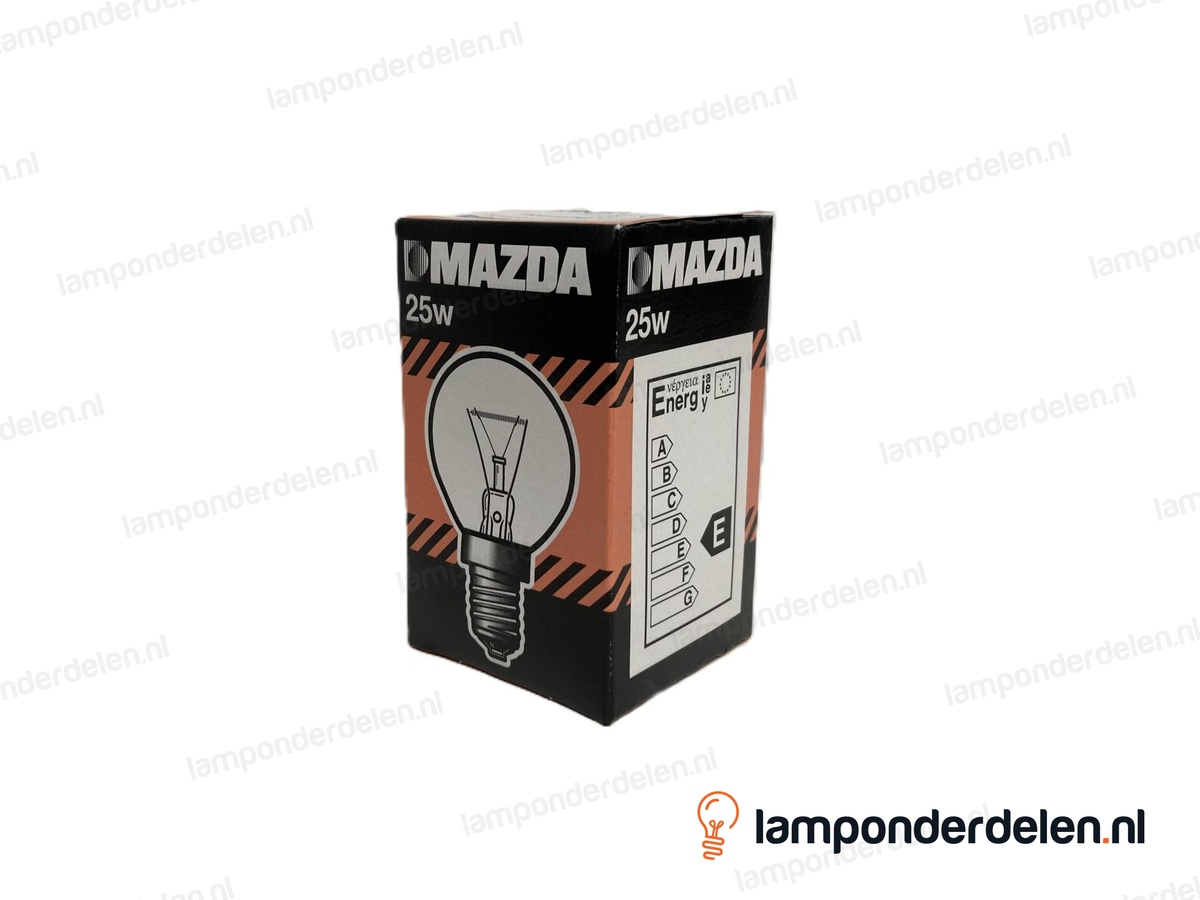 Mazda - gloeilamp - kogellamp - E14 - P45 - helder - 25W