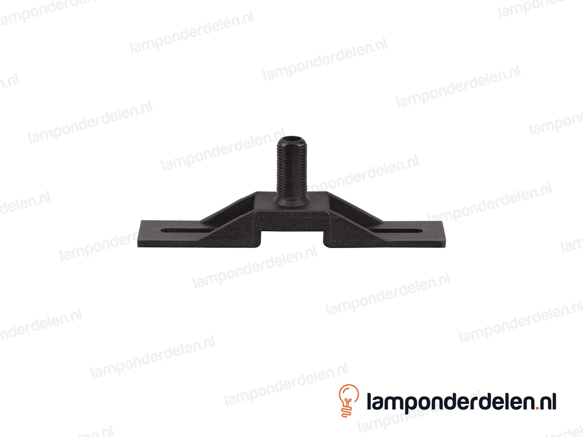 Montagebeugel kunststof zwart - lengte 10 cm - buitendraad M10x1