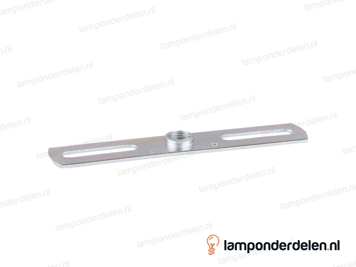 Montagebeugel metaal plat - lengte 10 cm - binnendraad M10x1