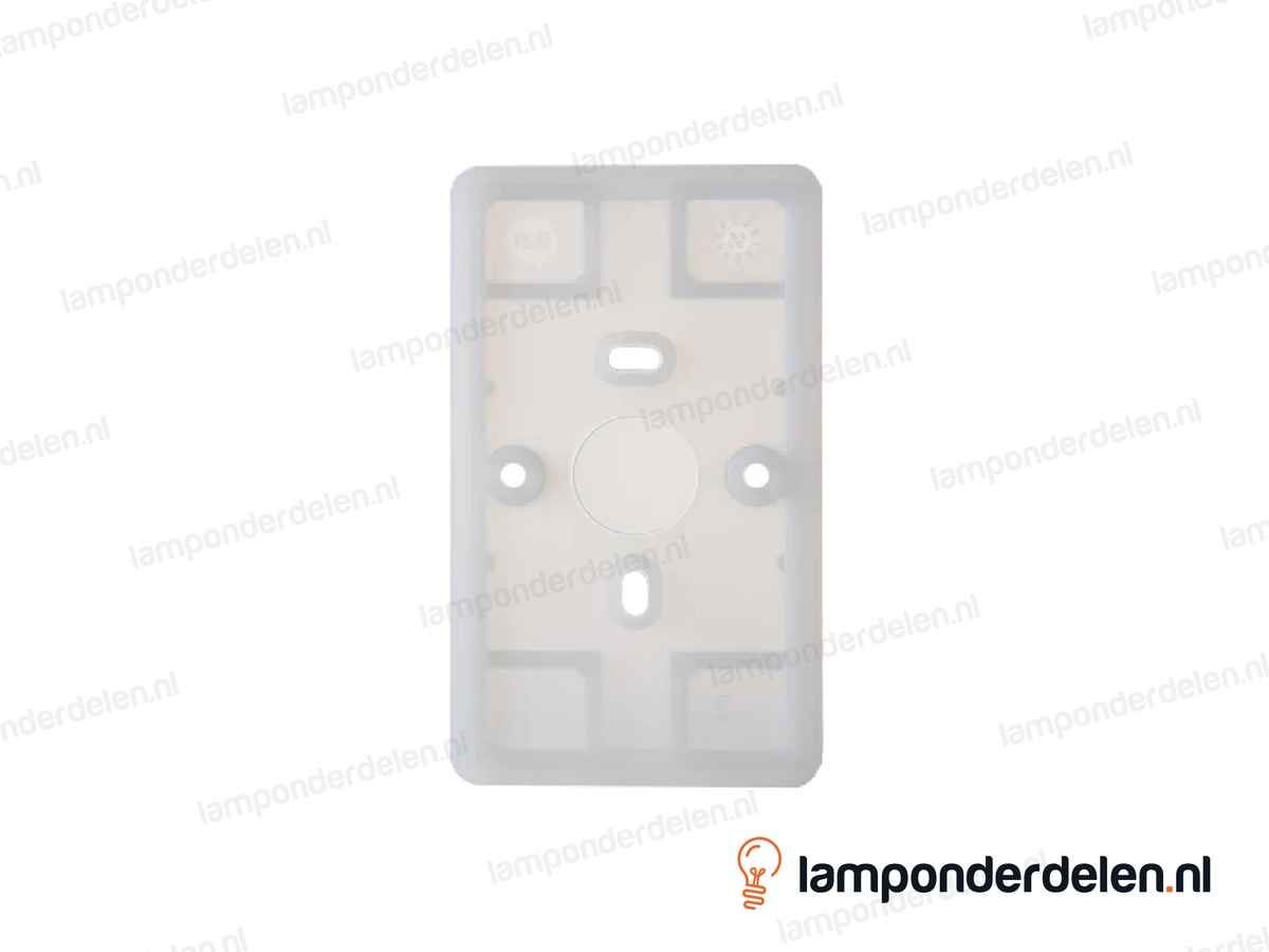 Opbouw stopcontact bakeliet zwart 2-voudig met randaarde
