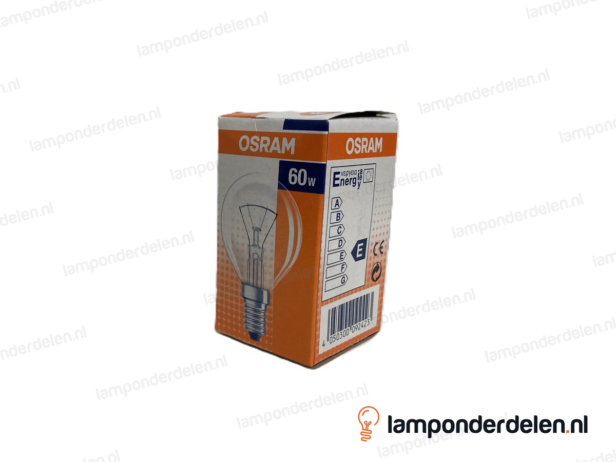 Osram - gloeilamp - kogellamp - E14 - P45 - helder - 60W