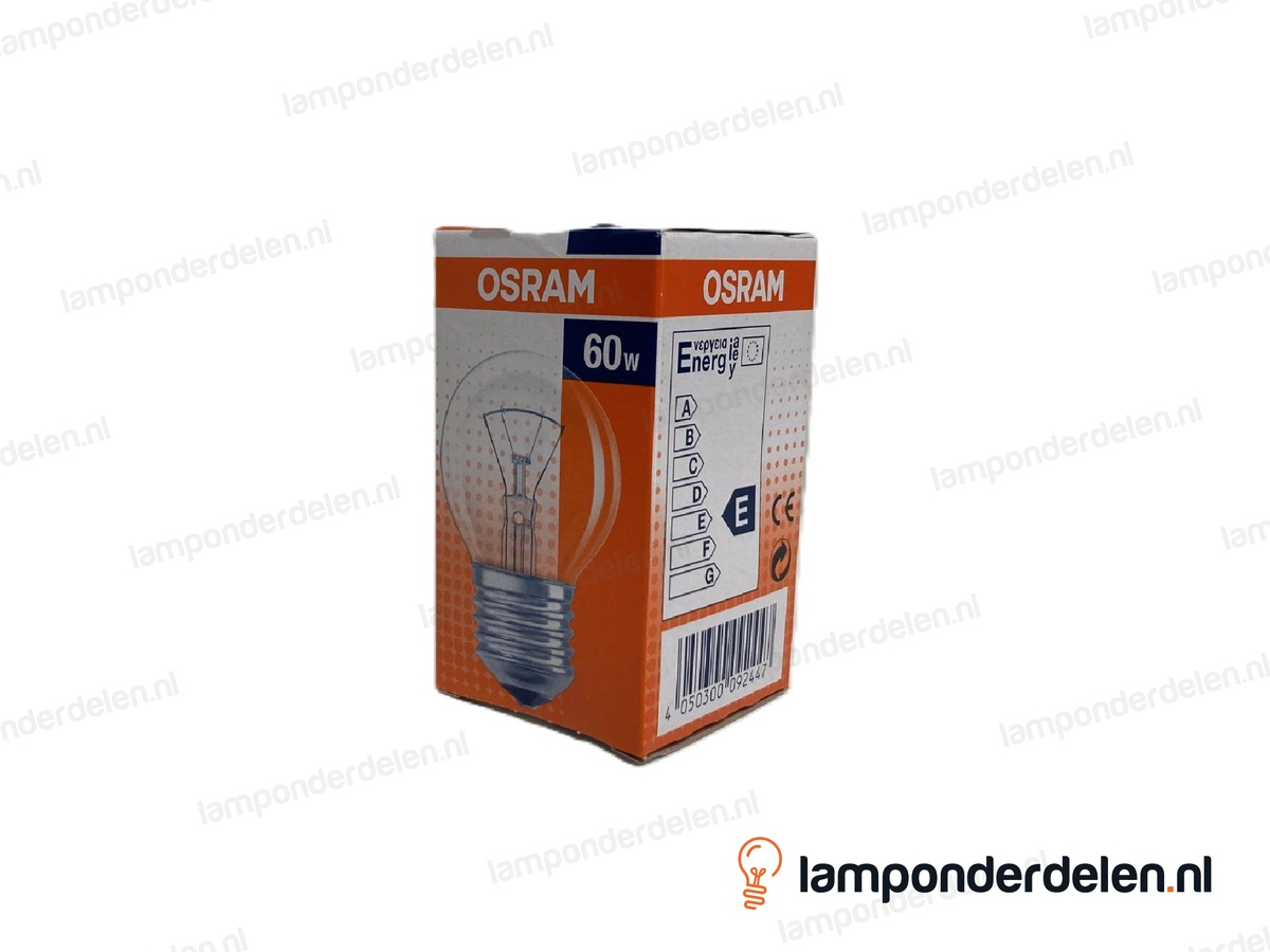 Osram - gloeilamp - kogellamp - E27 - P45 - helder - 60W