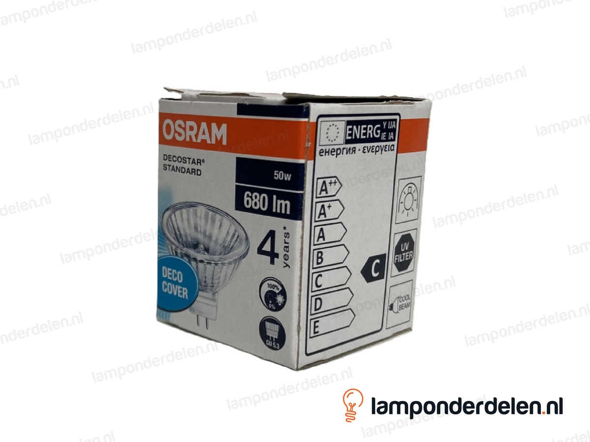 Osram - halogeenlamp - 51 MM - MR16 - GU5.3 - standard - 50W - 12 volt - 36°