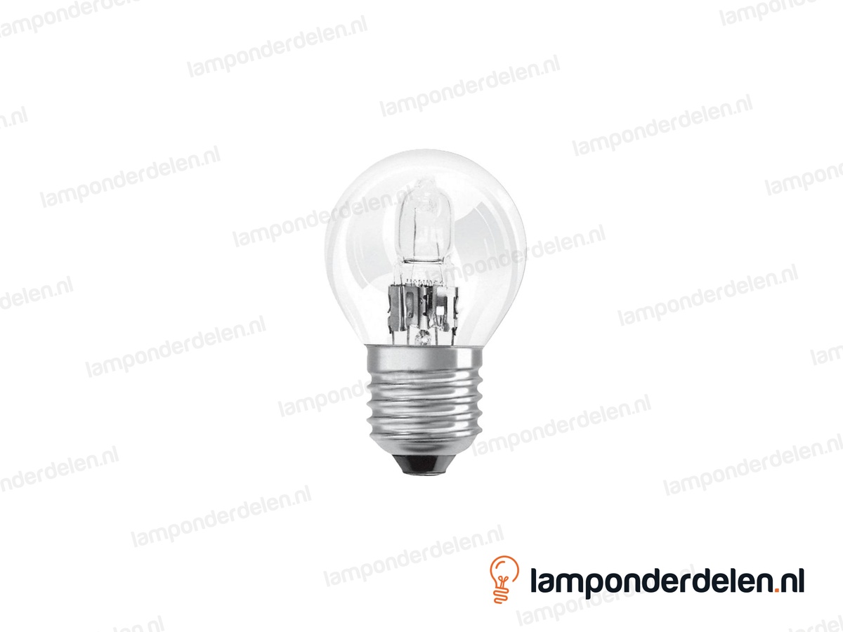 Osram - halogeenlamp - kogellamp - E27 - classic - P45 - helder - 20W