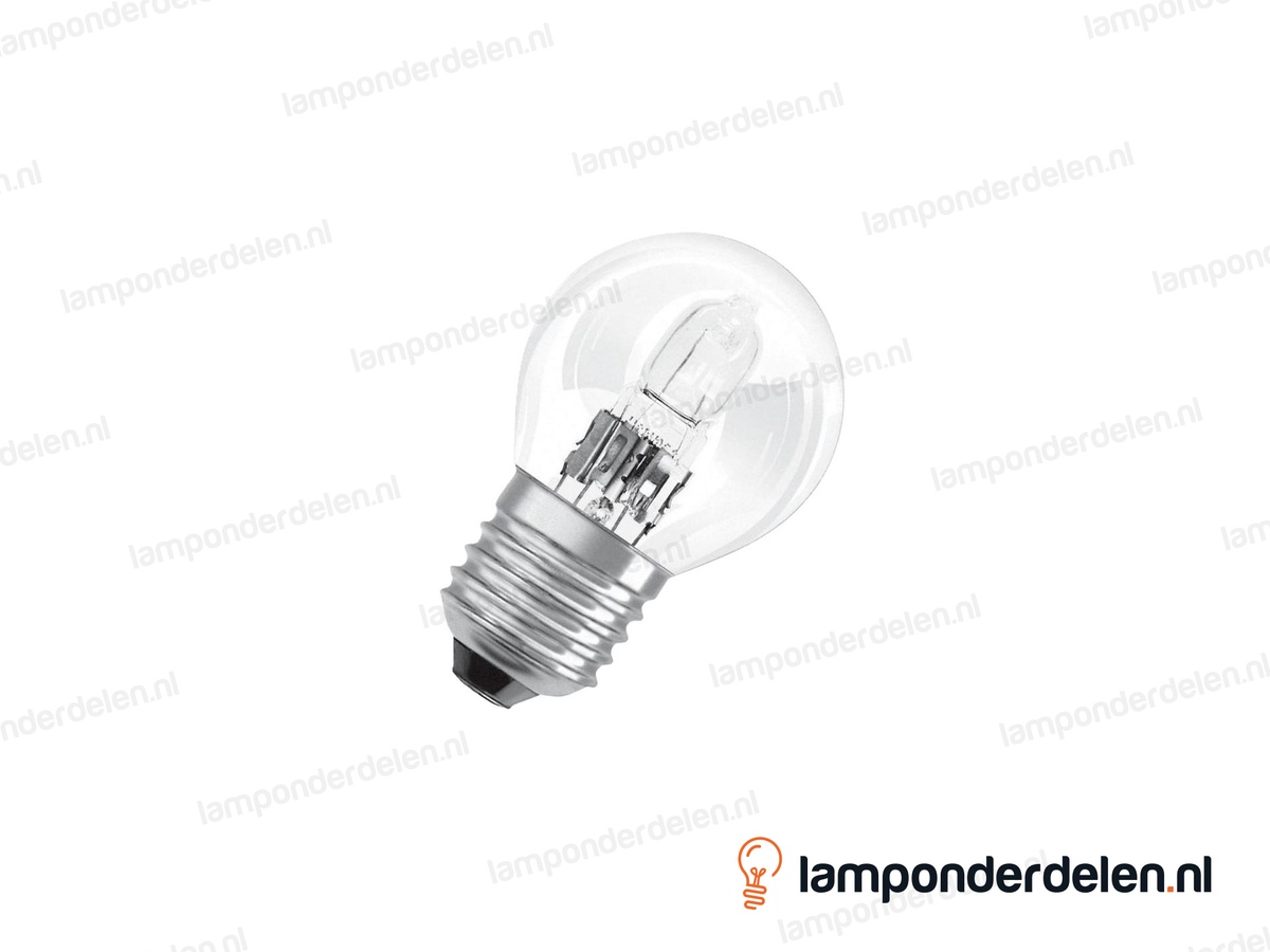 Osram - halogeenlamp - kogellamp - E27 - classic - P45 - helder - 20W