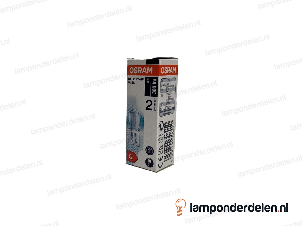 Osram - halogeenlamp - steeklamp - G4 - halostar - oven - helder - 20W - 12 volt