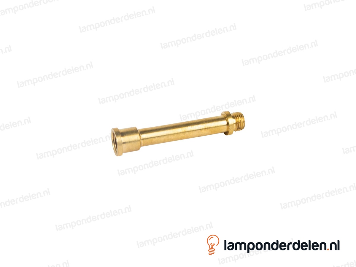 Pendelstang messing sierlijk - lengte 6 cm - binnendraad en buitendraad M10x1