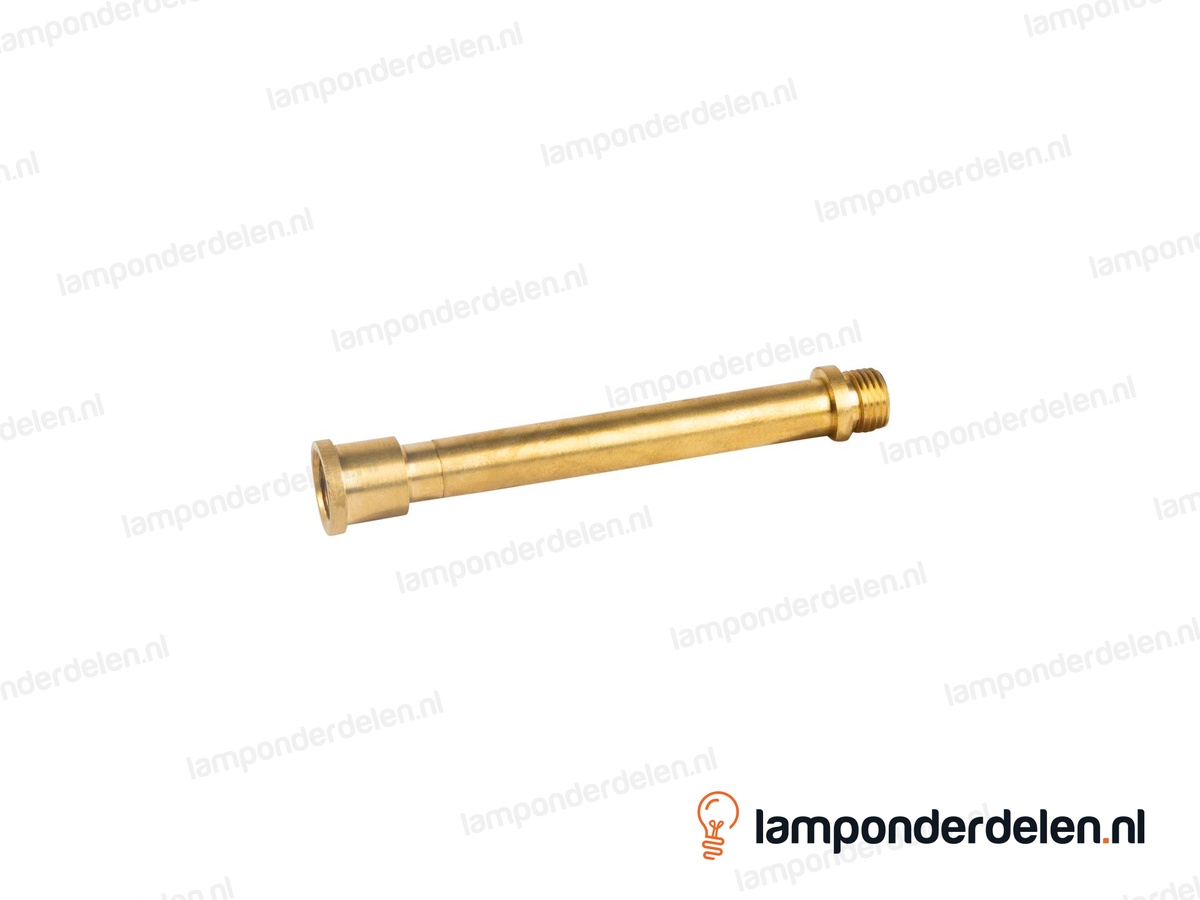 Pendelstang messing sierlijk - lengte 8 cm - binnendraad en buitendraad M10x1