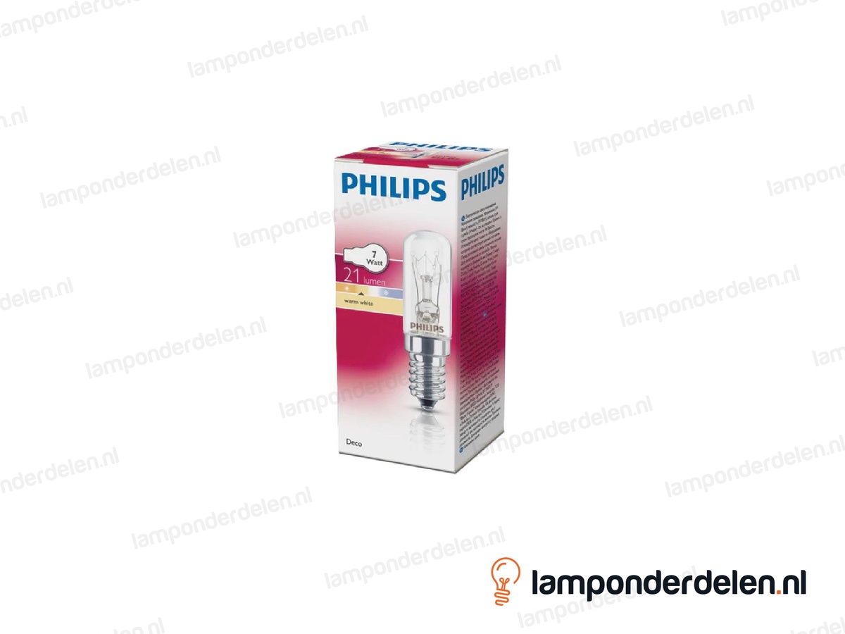 Philips - gloeilamp - parfumlamp - E14 - T17 - helder - 7W