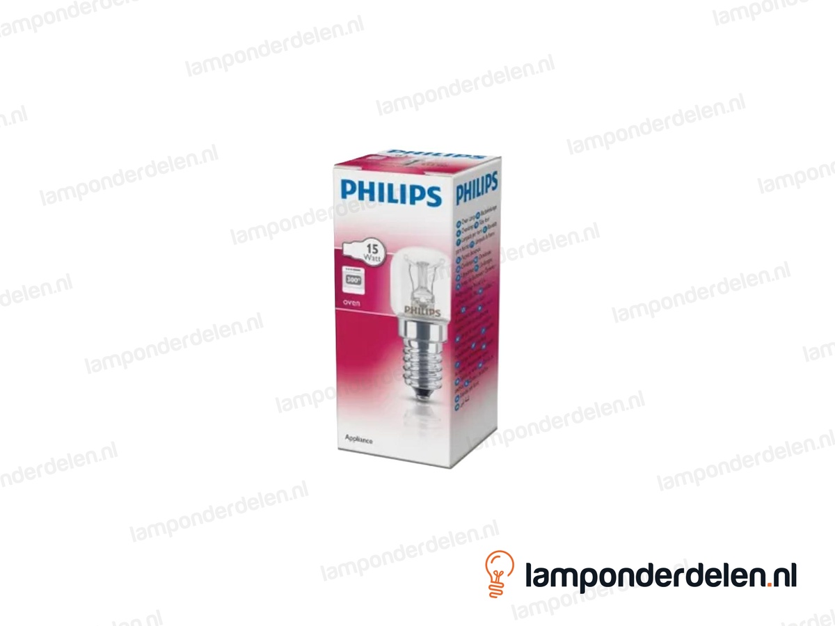 Philips - gloeilamp - parfumlamp - E14 - T22 - helder - 15W