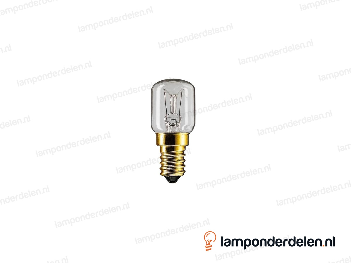 Philips - gloeilamp - parfumlamp - E14 - T25 - helder - 15W