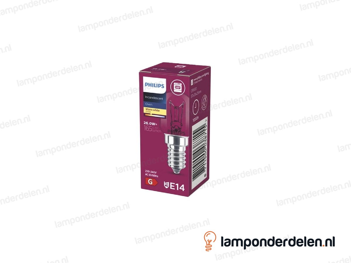 Philips - gloeilamp - parfumlamp - E14 - T25 - helder - 25W