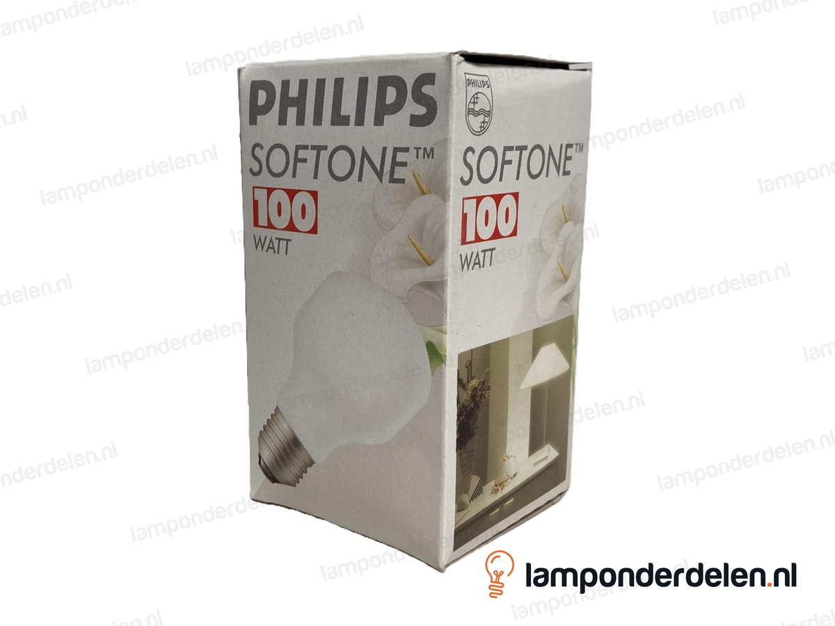 Philips - gloeilamp - standaardlamp - E27 - T60 - mat - 100W