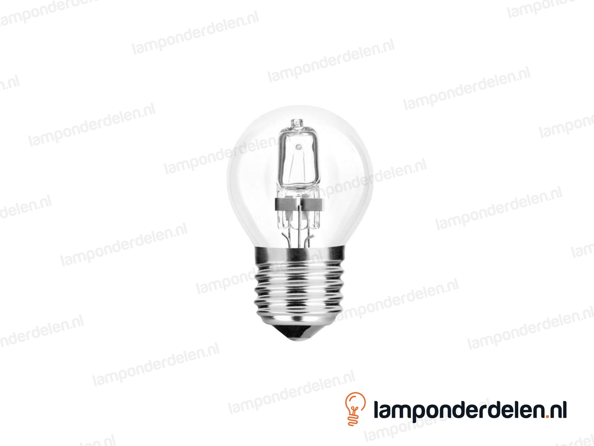 Philips - halogeenlamp - kogellamp - E27 - classic - P45 - helder - 42W