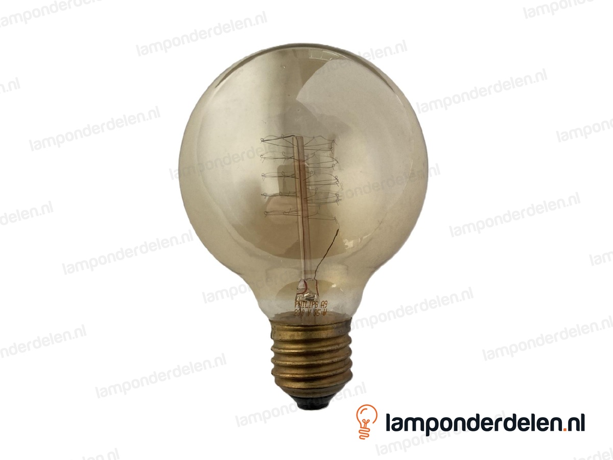 Philips - kooldraadlamp - globelamp - E27 - G80 - goud - 35W