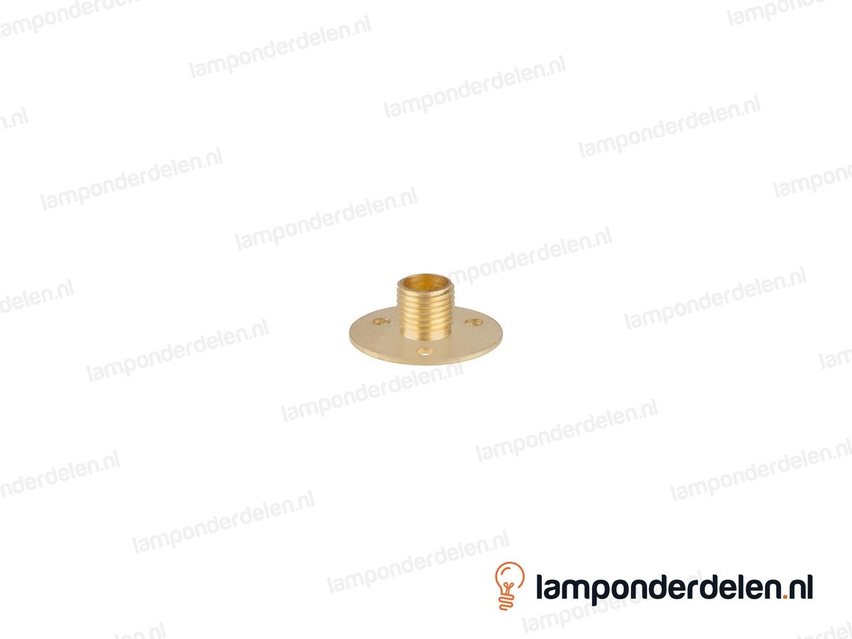 Plaatnippel messing - 26 x 10 mm - buitendraad M10x1