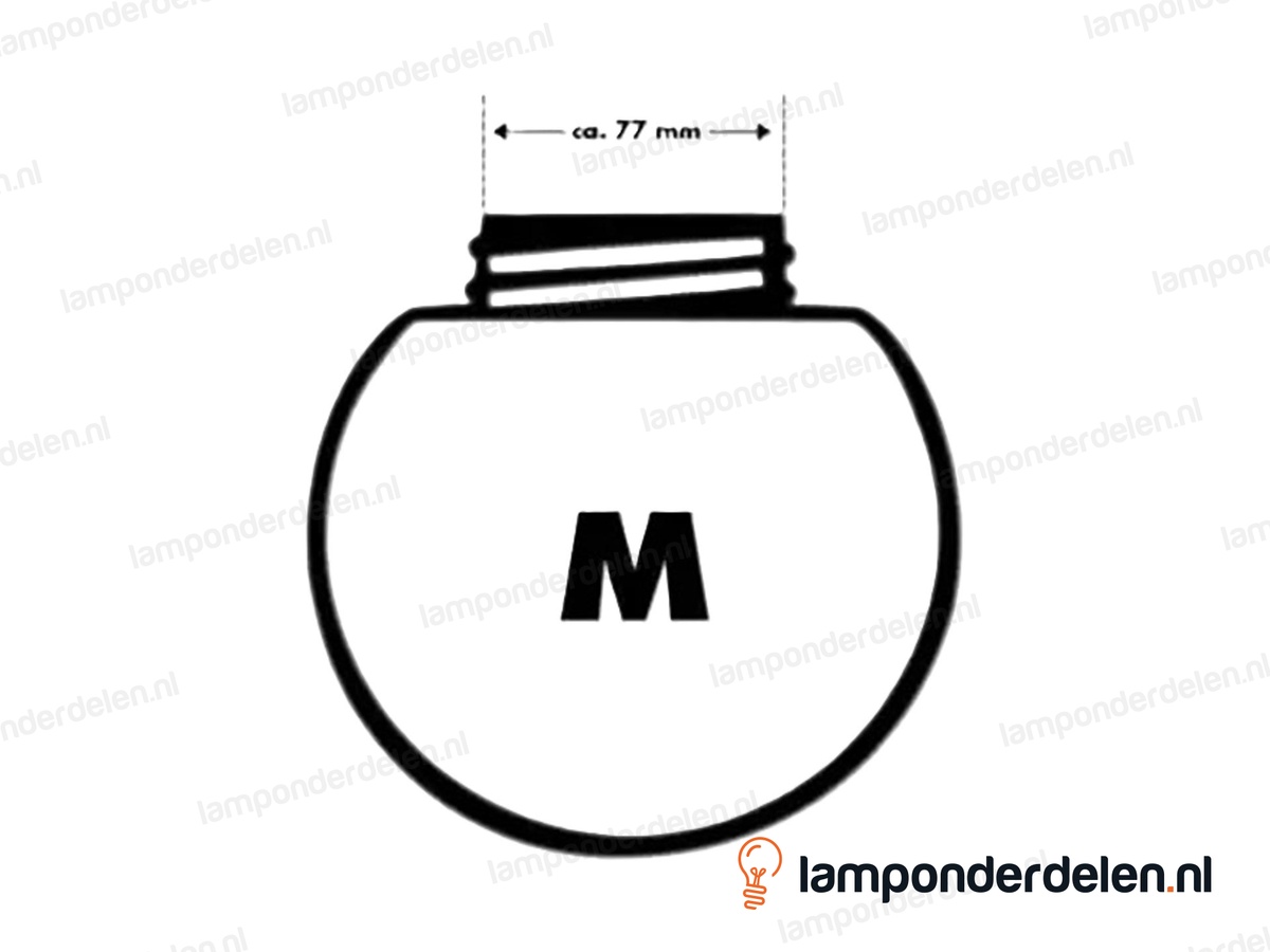 Plafond schroefrand E27 kunststof wit - 60 watt