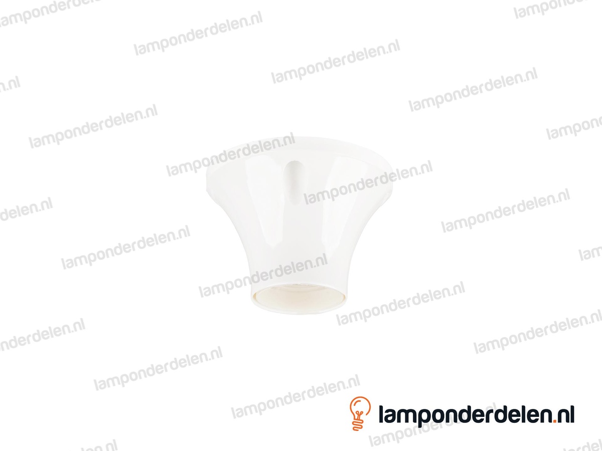 Plafondfitting E27 kunststof wit