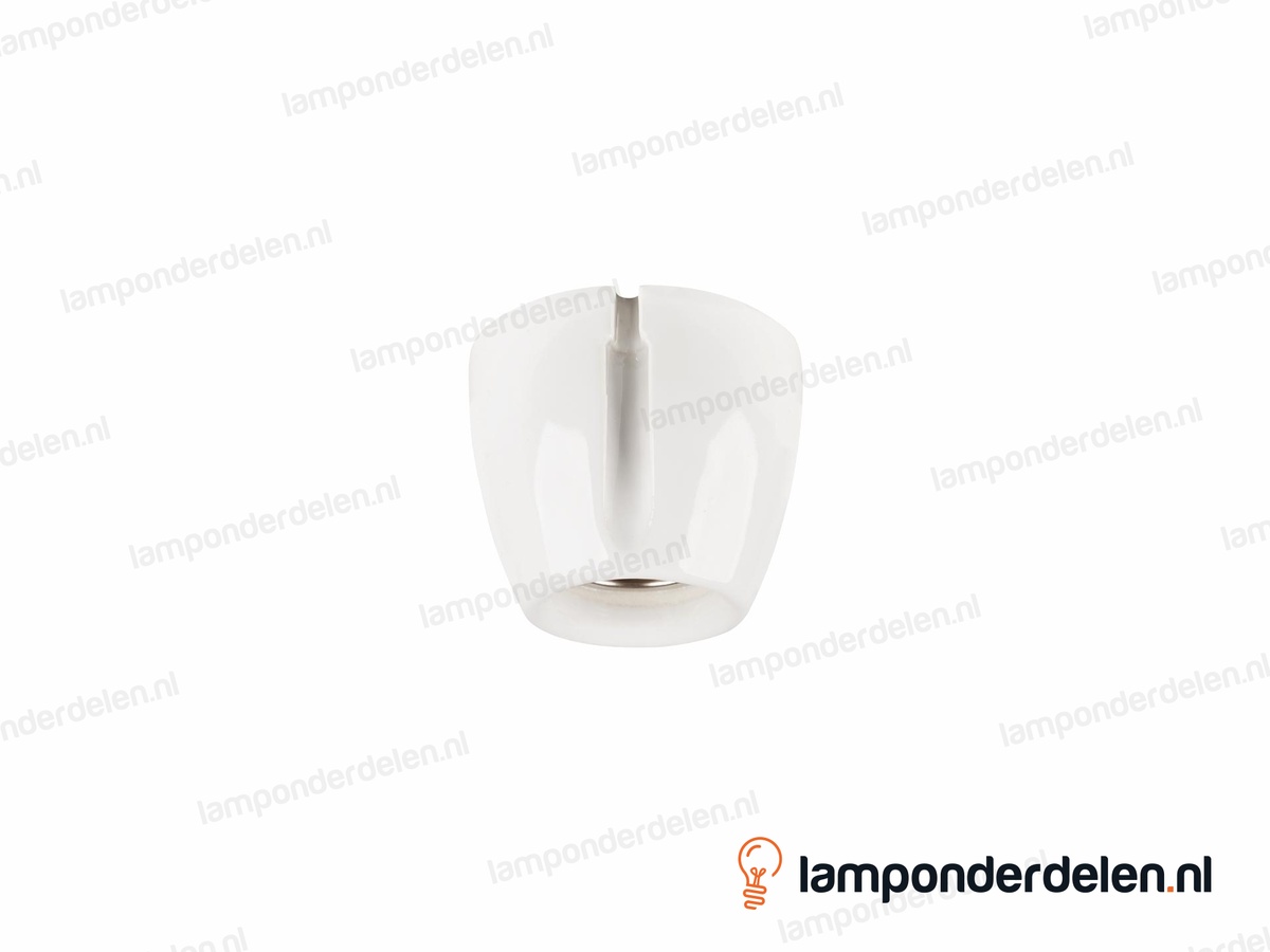 Plafondfitting E27 porselein wit