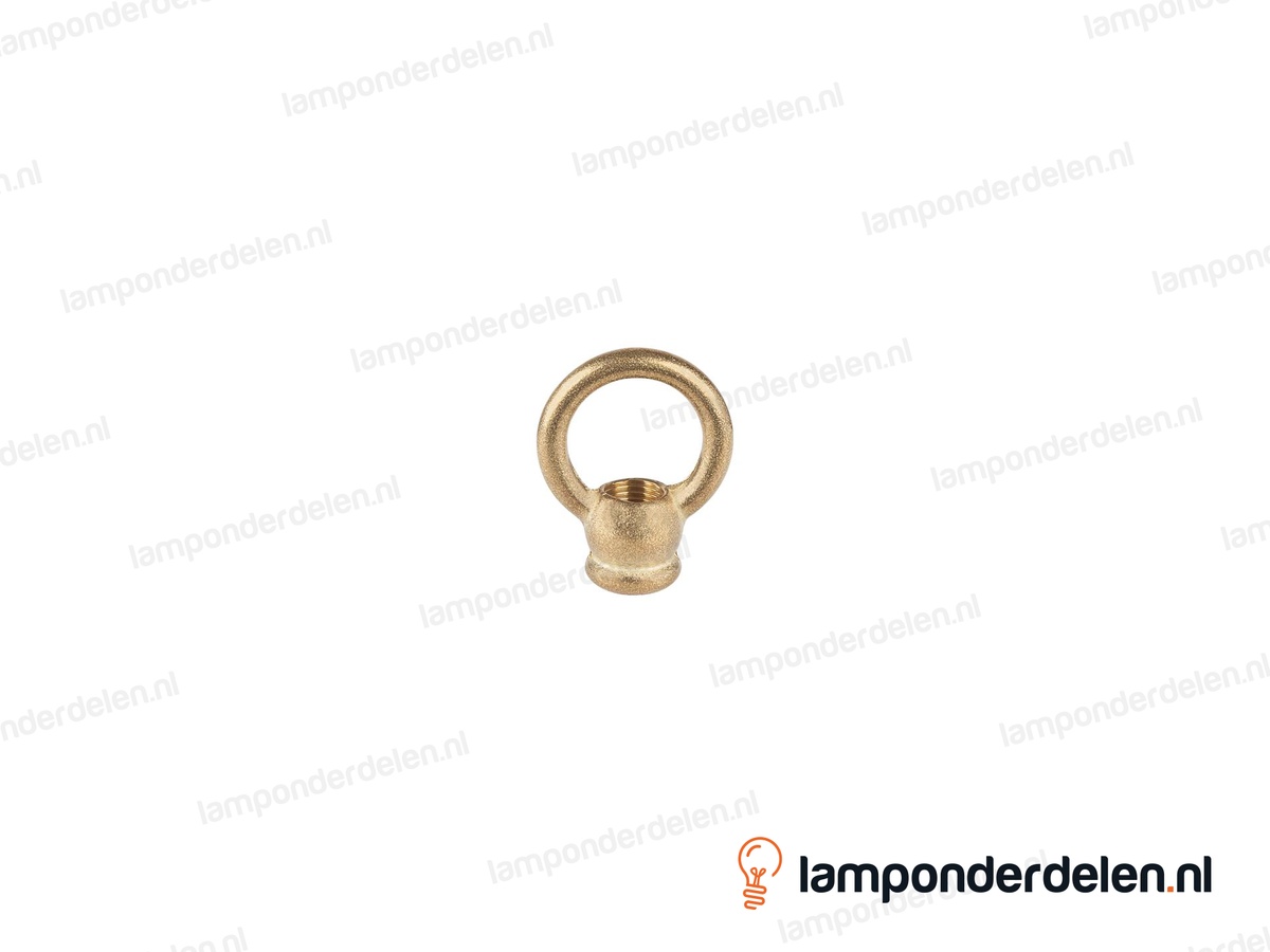 Ringnippel messing - 30 mm - binnendraad M10x1